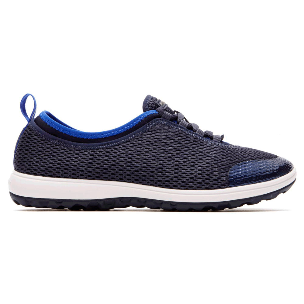 Rockport Joggesko Dame Marineblå - Walk360 Washable Laceup - EOUT72360